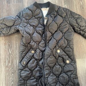 Avec Les Filles Black Quilted Puffer Jacket